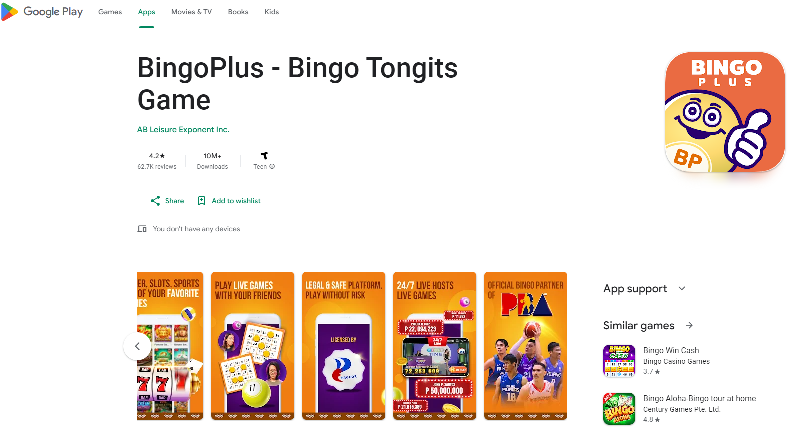BingoPlus App