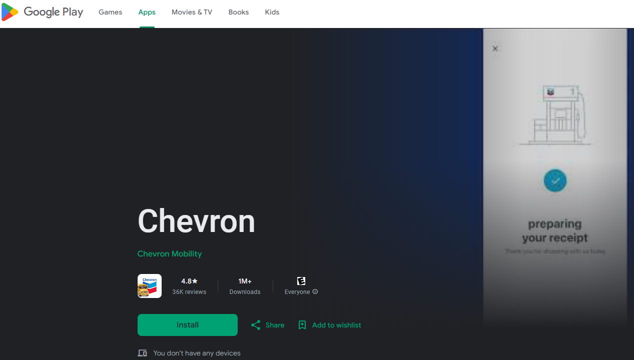 download the Chevron App